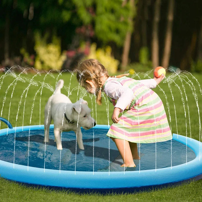 Inflatable Pet Splash Pad & Swimming Pool