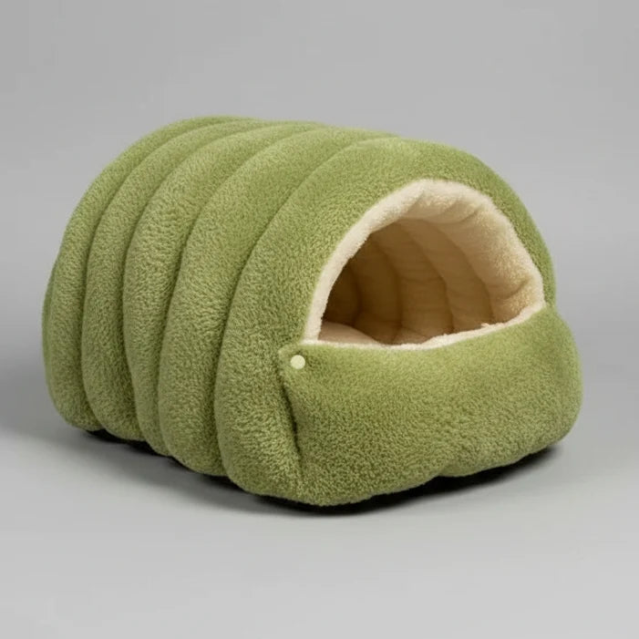 Kawaii Thermal Plush Pet Cave Bed