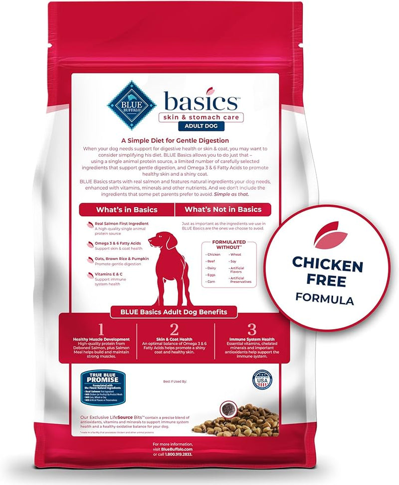 Blue Buffalo Basics Adult Grain-Free Salmon & Potato, Limited Ingredient Diet Dry Dog Food