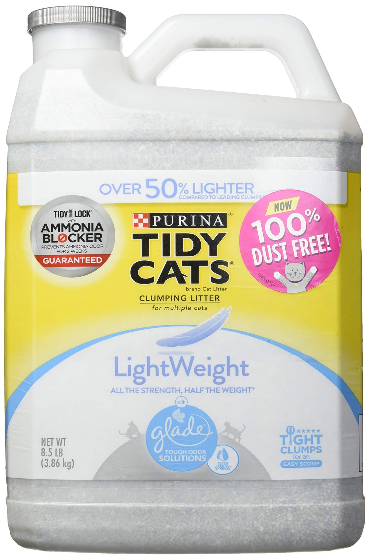 Purina Tidy Cats LightWeight Glade Clear Springs Clumping Litter, 8.5 lb