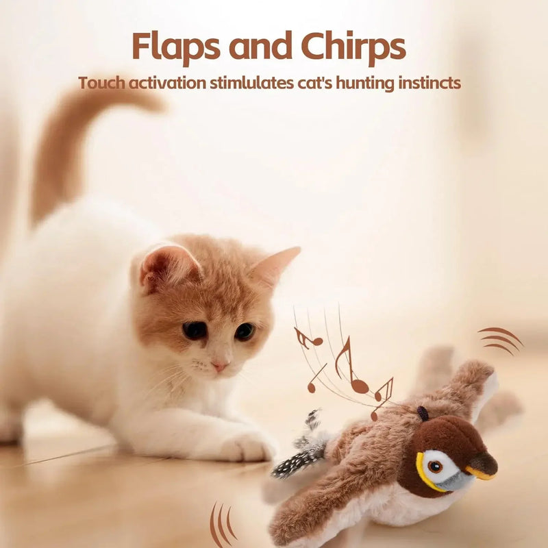USB Rechargeable Dancing Sparrow Cat Toy