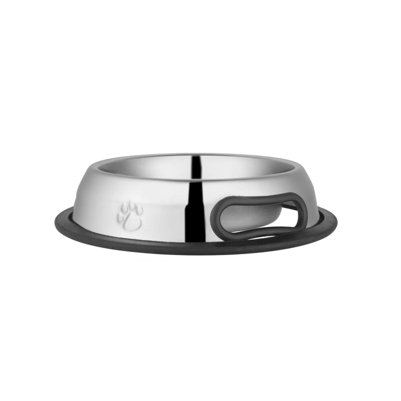 Jeffers Embossed No-Tip Stainless Steel Pet Bowl