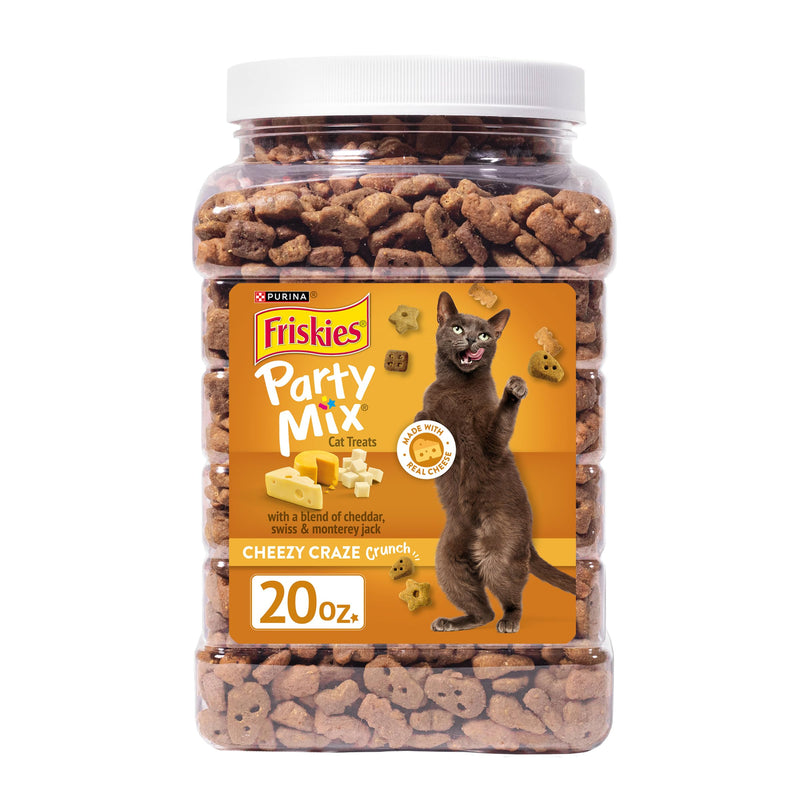 Friskies Party Mix Cheezy Craze Cat Treats, 20 oz