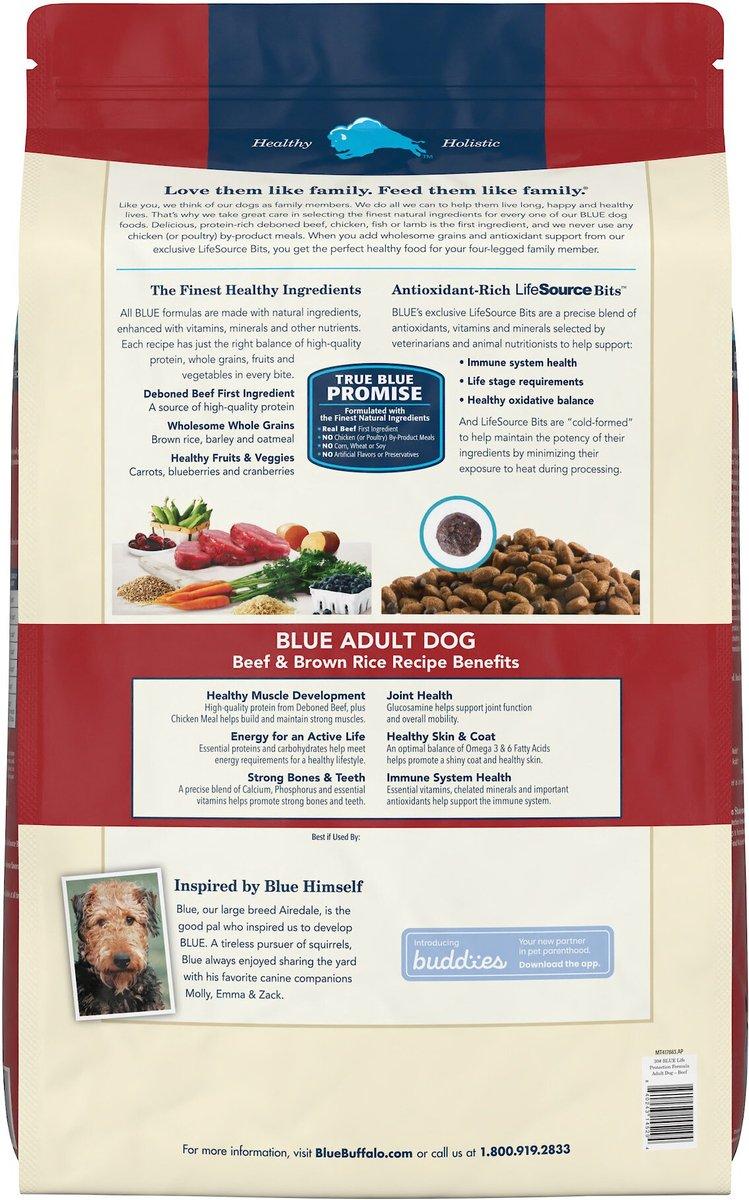 Blue Buffalo Life Protection Formula Adult Beef & Brown Rice Dry Dog Food
