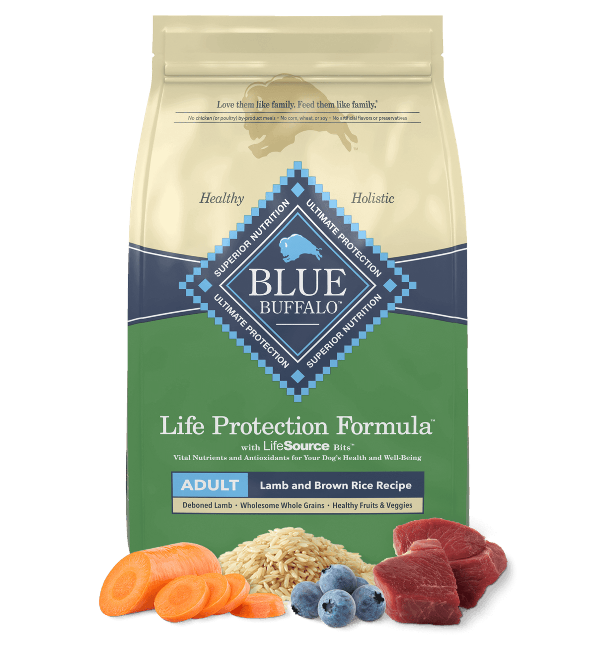 Blue Buffalo Adult Lamb and Brown Rice Dry Dog Food