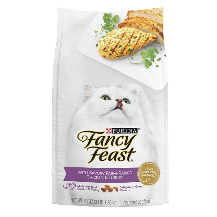 Fancy Feast Gourmet Chicken & Turkey Dry Cat Food (3lb)
