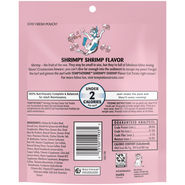 Temptations Mega Shrimpy Shrimp Flavor Cat Treats