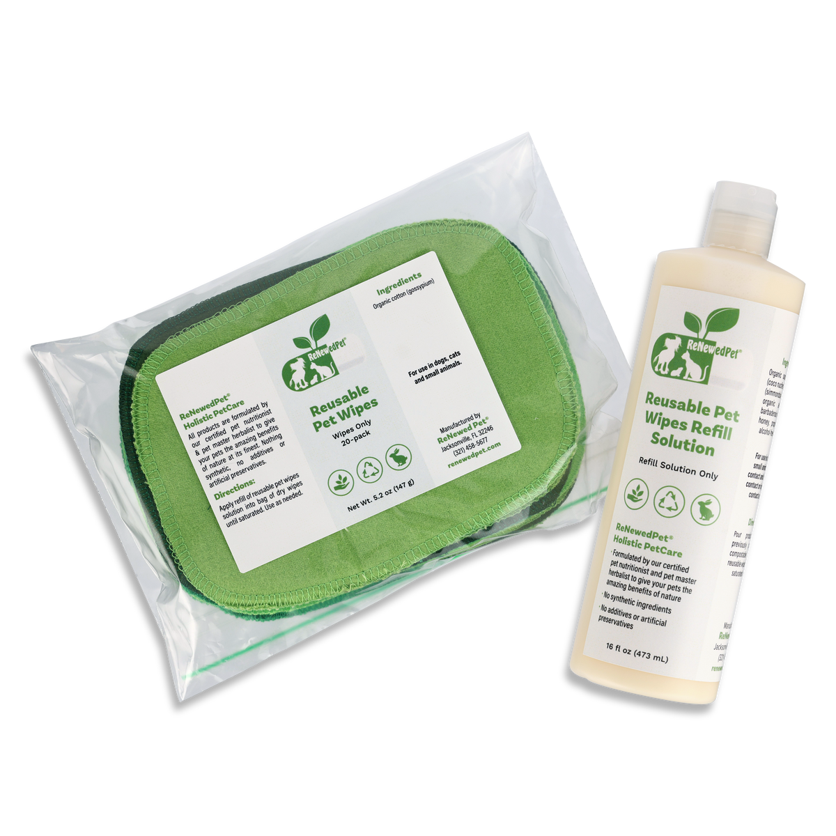 4-ALL PETS REUSABLE PET WIPES